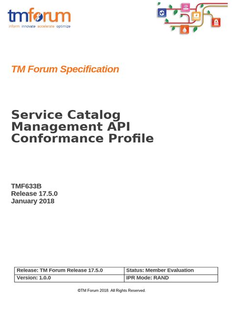 TMF645B Service Qualification API Conformance Profile v4.0.0.